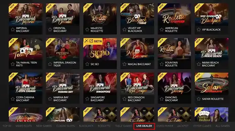 Live Dealer Game at Joka Casino